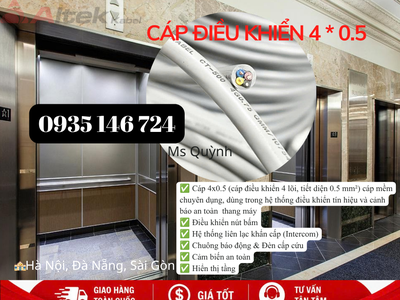 Cáp điều khiển 4x0.5 Altek Kabel cáp điều khiển 4 lõi, tiết diện 0.5 mm 2