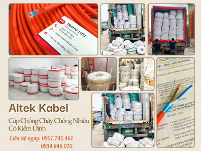 Phân phối cáp chống cháy Altek Kabel 2x0.75/2x1.0/2x1.5/2x2.5 0
