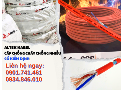 Phân phối cáp chống cháy Altek Kabel 2x0.75/2x1.0/2x1.5/2x2.5 3