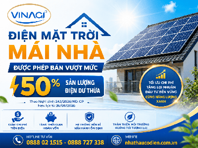 Tin vui: Điện mặt trời mái nhà được phép bán vượt mức 50 0