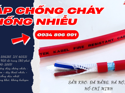 Cáp Tín Hiệu Chống Cháy Chống Nhiễu 2x2.5mm Giao Nhanh Đến Bắc Ninh, Hưng Yên, Hải Dương 0