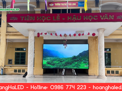 Hoàn Thành Lắp Đặt Màn Hình LED P3.076 Outdoor 3840Hz Tại Trường THCS Thái Long, Tuyên Quang 0