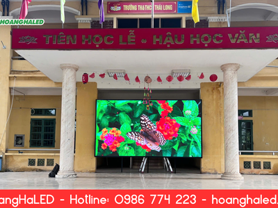 Hoàn Thành Lắp Đặt Màn Hình LED P3.076 Outdoor 3840Hz Tại Trường THCS Thái Long, Tuyên Quang 1