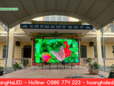 Dự Án Màn Hình LED Trường Học P3.076 Outdoor 3840Hz Tại THCS Phú Lâm, Tuyên Quang 1