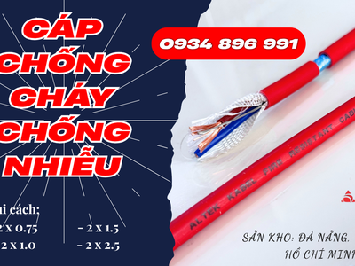 Cáp Tín Hiệu Chống Cháy Chống Nhiễu 2x2.5mm Giao Nhanh Đến Bắc Ninh, Hưng Yên, Hải Dương 2