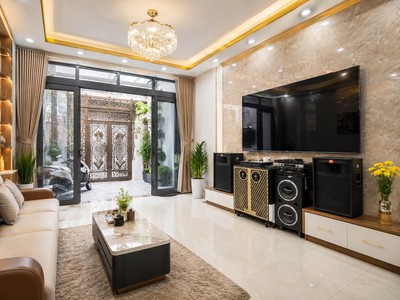 Bán nhà luỹ bán bích - hẻm 4c đỗ cửa - 82m ngang 4.3m nở hậu - 3 tầng - 4pn giá 7.x 2