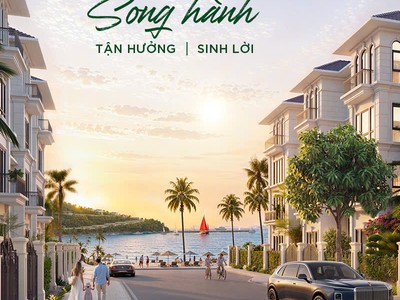 Trực tiếp quỹ căn biệt thự,liền kề mặt biển Làng Vân,Vịnh Nam Chơn,cam kết lợi nhuận thuê 7/năm 9