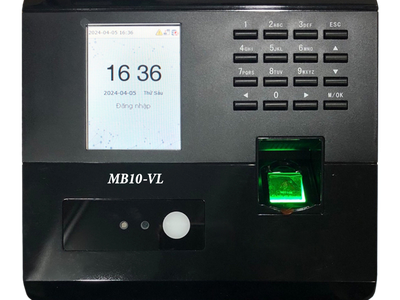 Lắp đặt máy chấm công khuôn mặt MB10VL hàng chính hãng 0