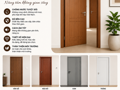 Cửa Nhựa ABS Hàn Quốc - Bền đẹp cho mọi không gian sống 0