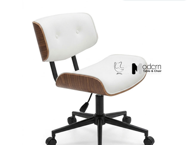 Ghế học bài nệm da lưng ốp gỗ CE27003-P tại HCM 2