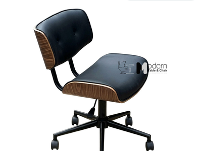 Ghế học bài nệm da lưng ốp gỗ CE27003-P tại HCM 3