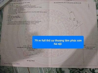 Đất thôn thượng, thượng lâm, 79m2, ôtô đỗ, 1.75 tỷ mỹ đức 3
