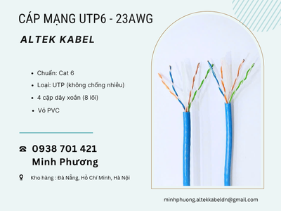 Cáp mạng UTP6 - 23AWG Giải pháp kết nối mạng ổn định, tiết kiệm chi phí Đà Nẵng 2