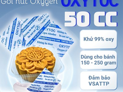 Gói hút oxy 50cc cho bánh trung thu, chống mốc 1