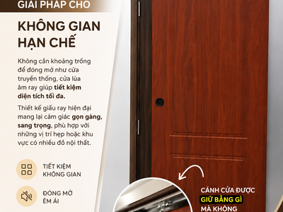 Cánh cửa này được giữ bằng gì mà không thấy khung 0