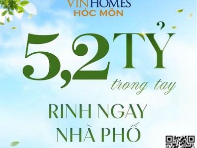 Nhà Phố Vinhomes Hóc Môn Giá Chỉ Với 5,2 Tỷ Đồng, Nơi Tâm Điểm Của Thịnh Vượng 0