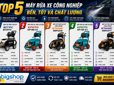 Top 5 Máy Rửa Xe Công Nghiệp Bền Tốt Và Chất Lượng Đáng Mua Nhất Hiện Nay 0
