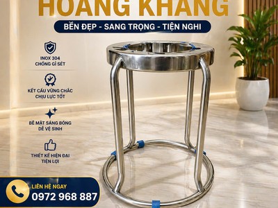 Bàn ghế inox đám cưới,bàn tròn inox 1m2, ghế inox tròn in logo 2
