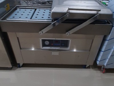 Máy hút chân không buồng đôi, máy hút chân không cho hàng nông sản, máy hút chân không hải sản 0