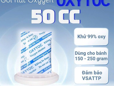 Gói hút oxy OXYTOC 50cc - chống mốc bánh trung thu 0