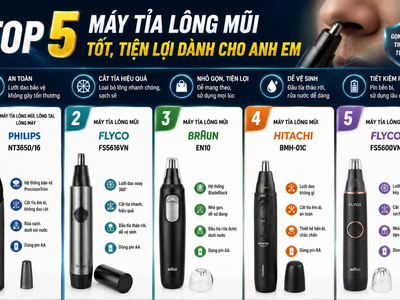 Top 5 Máy Tỉa Lông Mũi Tốt, Tiện Lợi Dành Cho Anh Em 0