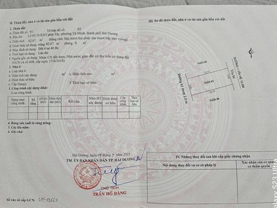 Bán đất mặt phố Nguyễn Thiện, Tây Nam Cường, TP Hải Dương, 62.67m2, mt 5m, đường 13.5m, giá tốt 2