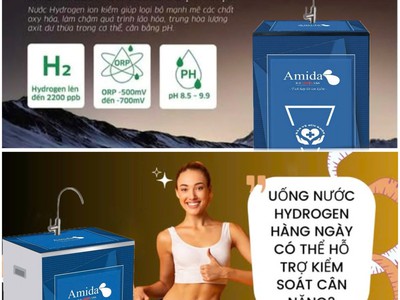 Máy lọc nước RO cao cấp Amida tích hợp lõi Ion kiềm AMTK-10BL tốt cho sức khỏe 0
