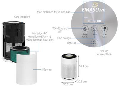 Máy lọc không khí LG PuriCare 360 HIT AS60GHWG0 4