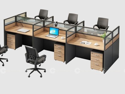 Bàn Làm Việc Nhân Viên Dạng Cụm Hiện Đại 0