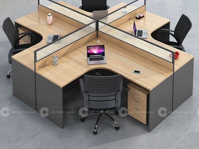 Bàn Làm Việc Nhân Viên Dạng Cụm Hiện Đại 2