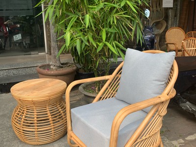 Ghế sofa đơn mây nệm dày 3