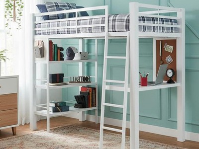 Giường tầng sắt 1m x 2m thiết kế thông minh, nhân đôi tiện nghi cho nhà nhỏ 2