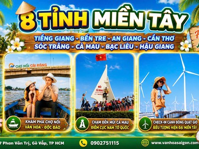 Khám phá 8 tỉnh miền tây 4n3đ 0