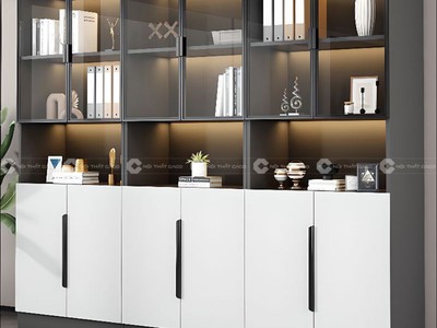 Tủ Hồ Sơ Gỗ Công Nghiệp Hiện Đại Cho Văn Phòng 0