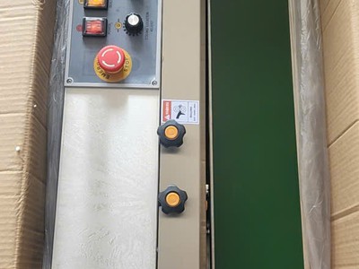 Máy hàn miệng túi liên tục có in date, máy ép túi nilong, máy hàn túi cafe, máy hàn túi có in date 1