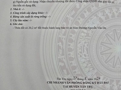 Bán đất thổ cư tân trụ - long an giá tốt  780 triệu có thương lượng 1