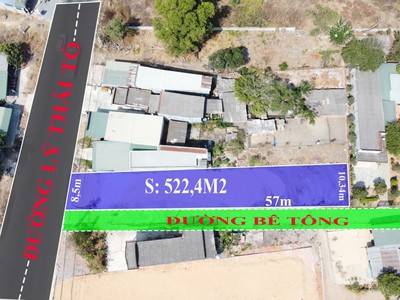 Bán 8.5m x 57m đất ont mặt tiền lý thái tổ - tân tiến - lagi giá ngộp 0