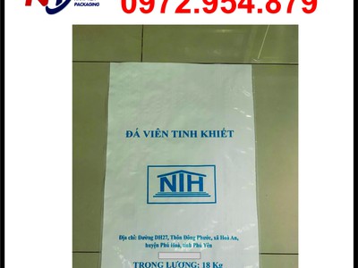 Chuyên cung cấp bao PP đựng nước đá, bao PP trắng đựng nước đá 7