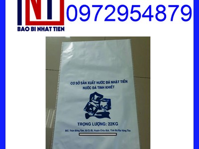 Chuyên cung cấp bao PP đựng nước đá, bao PP trắng đựng nước đá 2