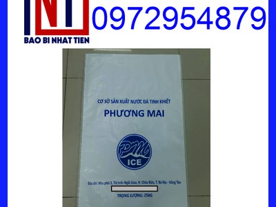 Chuyên cung cấp bao PP đựng nước đá, bao PP trắng đựng nước đá 4