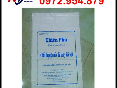 Chuyên cung cấp bao PP đựng nước đá, bao PP trắng đựng nước đá 6