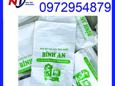 Chuyên cung cấp bao PP đựng nước đá, bao PP trắng đựng nước đá 15
