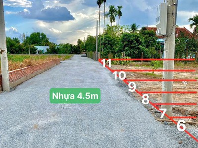 Mở bán 10 lô đất đô thị mặt tiền đường nhựa 6m   tại xã thủ thừa, tây ninh giá chỉ từ 689 triệu/lô 0