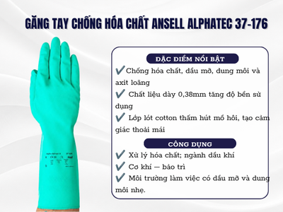Găng Tay Chống Hóa Chất Ansell AlphaTec 37-176 0