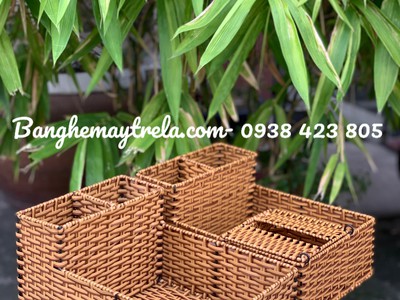 Khay để đồ mây nhựa 1