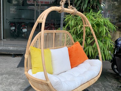 Xích đu đôi mây tự nhiên 0