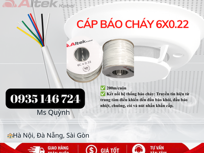 Cáp âm thanh báo cháy 6x0.22mm2 Altek Kabel 0