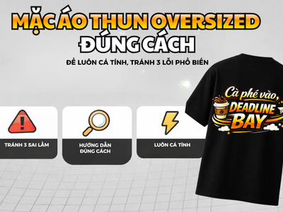 Mặc áo thun oversized đúng cách để vừa thoải mái vừa thời trang 0