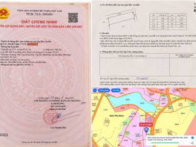 Đất 2 mặt đường phú ninh, hội thịnh - 106,7m2 ô tô tránh, sổ đỏ chính chủ chỉ 1,65 tỷ 4