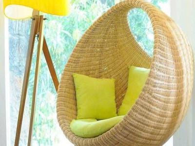 Ghế xích đu mây nhựa đan kín 1